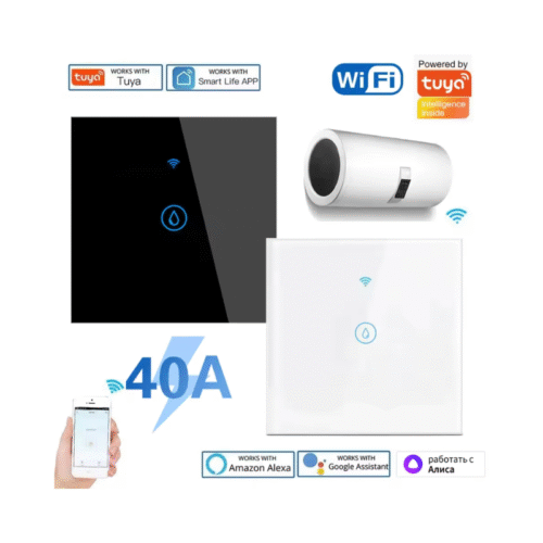 40Amp Wi-Fi Smart Water Heater/AC Switch 40Amp Wi-Fi Smart Water Heater/AC Switch