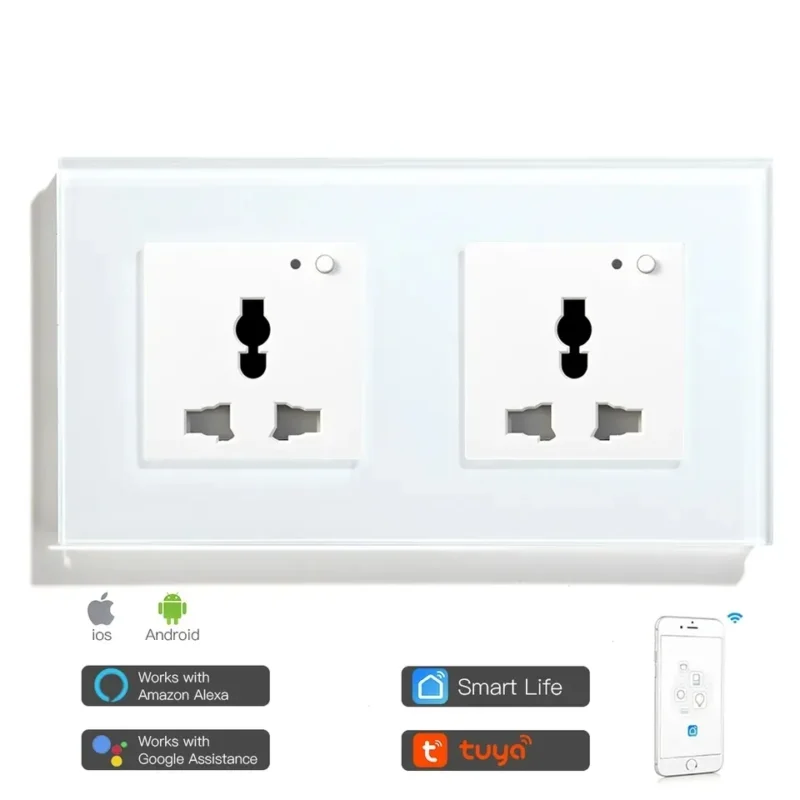 Tuya Double Wall Wifi Socket Type 1