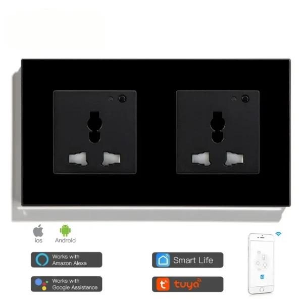 Tuya Double Wall Wifi Socket Type 1