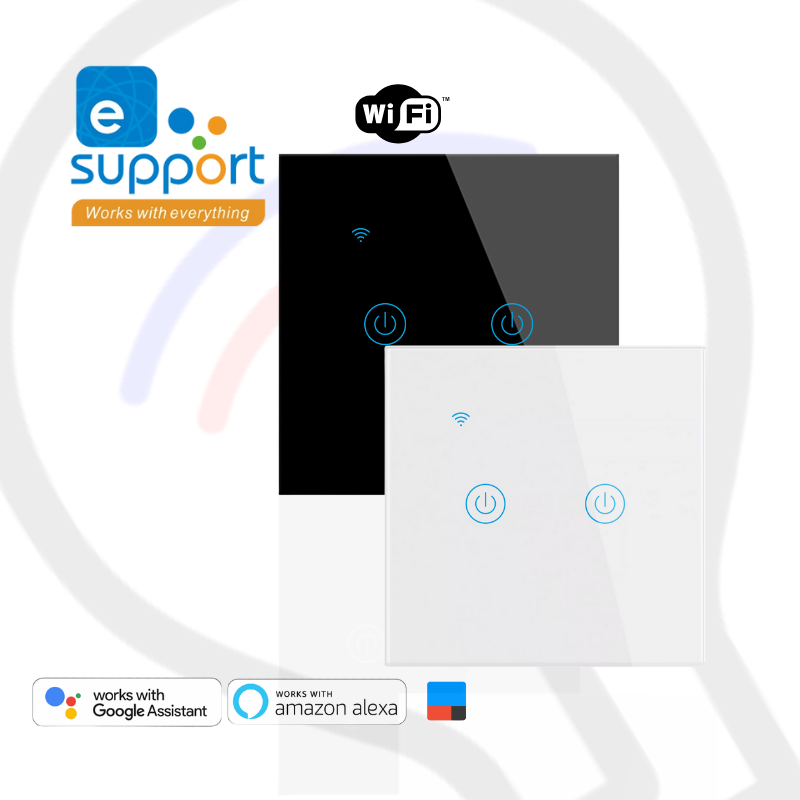 Two Gang Wifi RF 433MHz Ewelink App Smart Switch